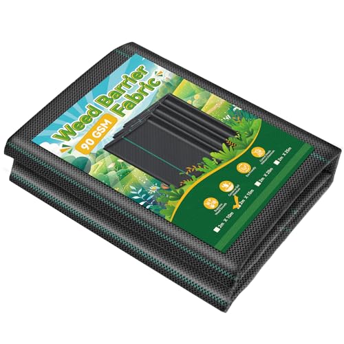 iropro Feltro para ervas daninhas para jardim, 2 m x 15 m, 30 m², para jardim, permeável à água, 90 g/m², resistente a ervas daninhas, alta estabilização UV