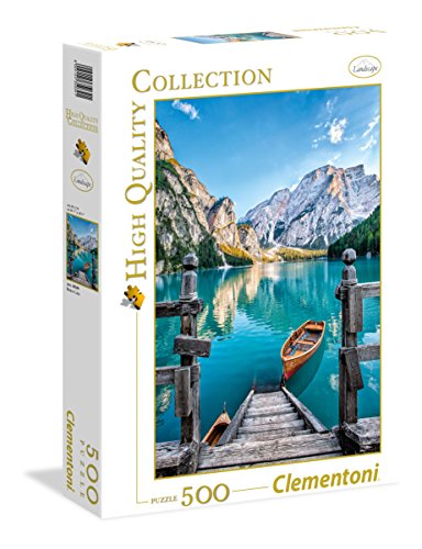 Clementoni 35039 - Puzzle 500 peças Braies Lake