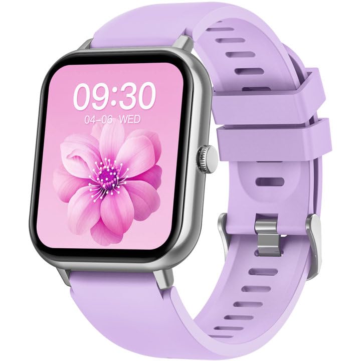 TAOLOON Relógio inteligente mulher Smartwatch com chamada: 1,83" Digital Smart Watch com Bluetooth impermeável IP67 monitor de sono 123 desportos pulseira atividade para iPhone iOS Android