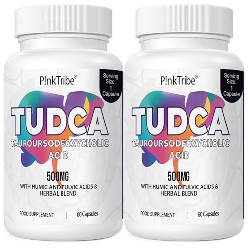 TUDCA 500 mg, suplemento de ácido biliar, 120 cápsulas (ácido taurursodesoxicólico)