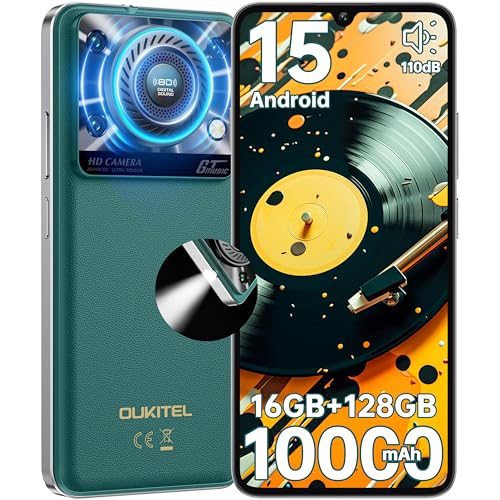 OUKITEL C60 Telemóveis livres Android 15-16 GB + 128 GB/1TB, bateria 10000 mAh 6,8" HD+ 90 Hz telemóveis 10 db 120 lúmenes Smartphone, 4G Dual SIM/peso 298 g/OTG/GPS/Fingir Eimpressão/Face ID