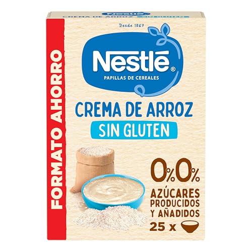 Nestlé 0% 0% creme de arroz e sem glúten, a partir dos 6 meses, 450 g
