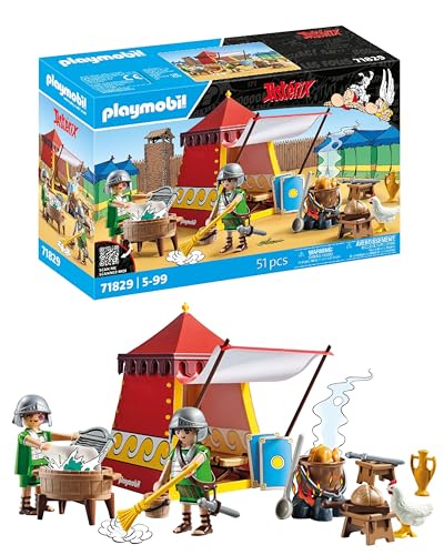 PLAYMOBIL | Asterix | Loja de legionário, conjunto de jogos da Astérix, Astérix e Obélix, brinquedo de aventura para meninos e meninas a partir de 5 anos, 71829