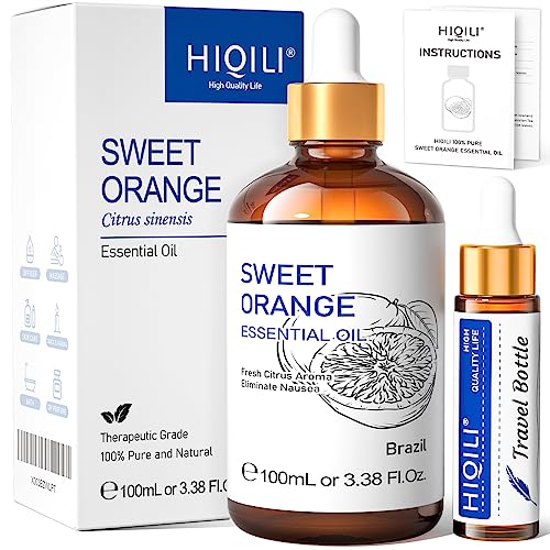 HIQILI Óleo essencial de laranja, 100% puro, sem fototoxicidade - 100 ml