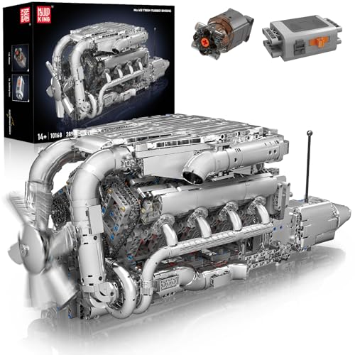 Mould King 10168 Tecnologia V8 motor blocos de construção brinquedo, 2899 peças App motor blocos de montagem kit de construção de blocos de construção presente para meninos meninas