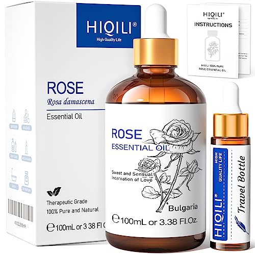 HIQILI 100 ml óleo essencial de rosa para difusor de sabão, perfume e fabrico de velas