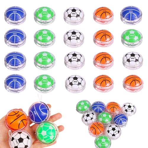 Zuzer Yoiô de plásticos, 20 peças Yo-yo profissional joias brinquedos para crianças, crianças cute cartoon yo-yo Kindergarten Puzzle clássico nostálgico brinquedos