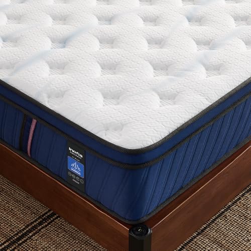 Inofia Colchão de 90 x 200 cm, colchão de molas ensacadas H2/H3, altura de 30 cm, com 7 zonas de molas ensacadas, espuma viscoelástica e tecnologia de ar 3D para um sono reparador, 100 noites
