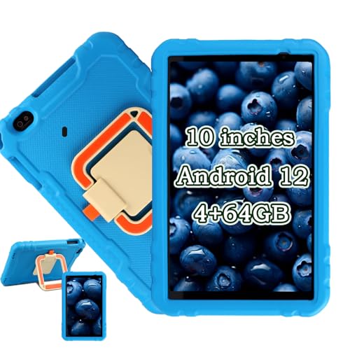Tablet de 11 polegadas, Android 12,4 GB de Ram + 64 GB de ROM (tf512 GB), 5 MP + 13 mp 2 mp Bluetooth 5.0.5 g + 2,4 G WiFi, teclado rato + capa protetora, azul