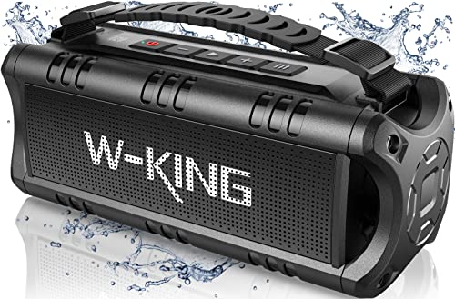 W-KING Altifalante Bluetooth potente, 30 W altifalantes portátil impermeável Speaker Bluetooth portátil potente, 24 H reprodução, NFC, USB, AUX