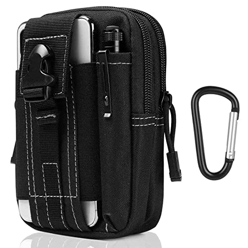 flintronic Bolsa de cintura tática, bolsa de cinto tático militar compacto 1000D nylon para ferramentas pequenas multiuso telemóvel ao ar livre desportos caminhadas e campismo