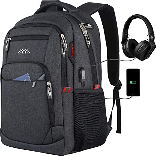 YAMTION Mochilas escolares juvenis homem mulher mochila portátil, mochila para computador portátil, mala escolar adolescente