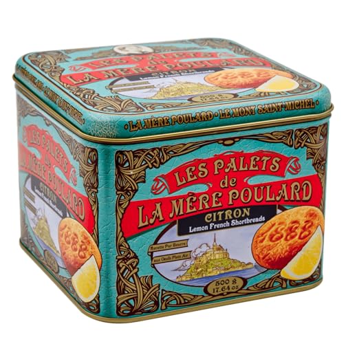 LA MèRE POULARD bolachas tipo paletes de manteiga e limão lata 500 g
