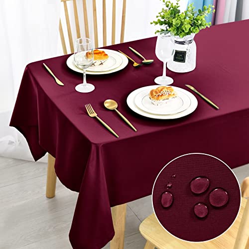 DWCN Toalha de mesa anti-manchas, lavável, impermeável, para sala de jantar, jardim, festas, casamentos ou casa, 150 x 300 cm