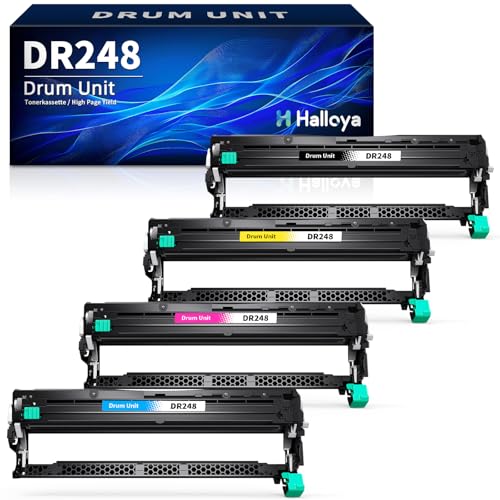 Halloya DR-248CL DR248 Tambor compatível para Brother DR248 DR 248CL para Brother MFC-L3760CDW DCP-L3560CDW DCP-L3520CDWE DCP-L3520CDW MFC-L8390CDW MFC-L374000000000000000 CDWE MF. C-3740CDW (4