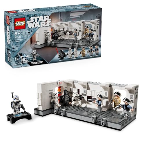 LEGO Star Wars 75387 Abordagem da Tantive IV - brinquedo de construção interativo - função de explosão e 7 minifiguras Inc. Darth Vader e soldado ARC cinco - presente para crianças de 8 anos e fãs