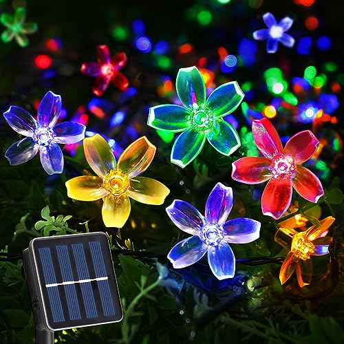 Coquimbo Guirlandas de luzes exteriores, 7 m 50 LED luzes solares LED exterior 8 modalità prova d'água corrente de luzes exterior e interior deco para jardim, pátio, festa, terraço, varandas,