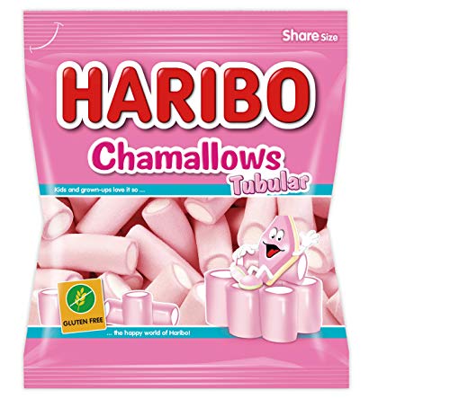 Haribo Chamallows Tubular Espumas Doces - 18 sacos x 90 g (1620 g)
