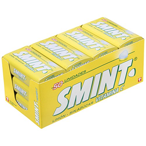 Smint Tin-limão, caramelo comprimido sem açúcar - 12 unidades de 35 g. (Total 420 gr.)