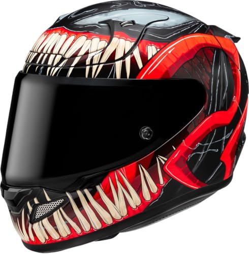 HJC, Capacete de motocicleta integral RSJFS 12 VENOM 3 MARVEL MC1SF, XXL
