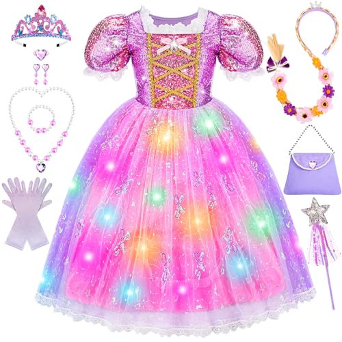 Princesa vestido meninas disfarçado, Fancy Dress princesa para Halloween cosplay aniversário
