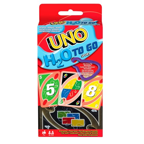 Mattel Games UNO H20 To Go, jogo de cartas (Mattel-P1703).