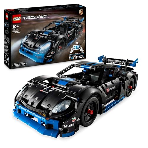 LEGO Technic 42176 Carro de corrida Porsche GT4 e-Performance teclado para brincar, kit de maquilhagem interativa, presente para meninos e meninas de 10 anos ou mais, decoração de quarto e prateleiras