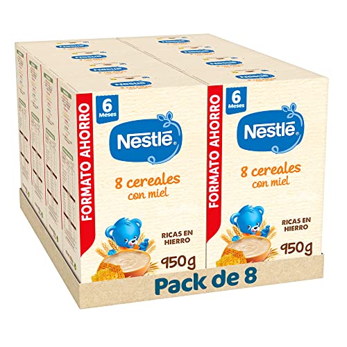 Nestle Papela de 8 cereais com mel, 8 embalagens de 950 g (total de 7,6 kg)