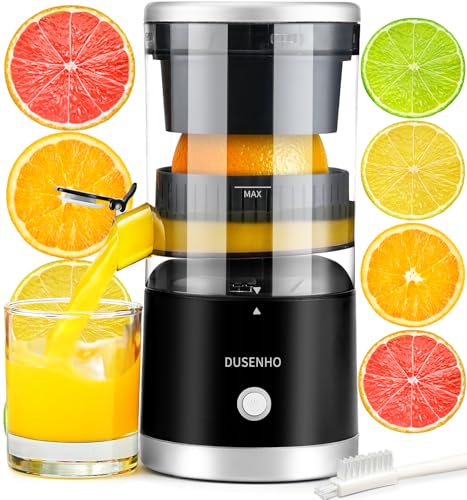 Espremedor elétrico laranja espremedor de citrinos portátil com USB e escova de limpeza para laranja, limão e toranja