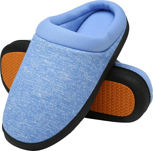 Mishansha Sapatilhas de casa mulher homem quente espuma de memória inverno chinelos, Gr.36-49