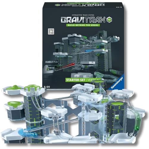 Ravensburger - Gravitrax Starter-Set Pro | Circuito de meninas com 145 peças, quebra-cabeças para crianças com marcas, jogos para crianças de 8 anos | jogos de mesa compatíveis com todos os Gravitrax