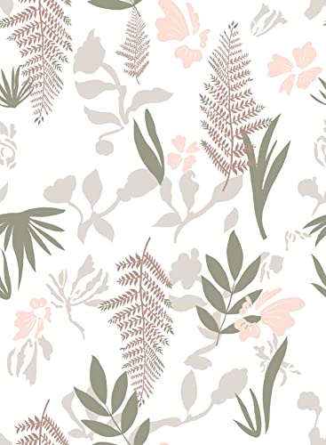 myforHD Papel de parede autocolante flores folhas mural aguarela fotográficos papel de parede papel autocolante para móveis removível impermeável vinil PVC autocolante