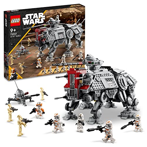 LEGO Star Wars 75337 Caminhante AT-TE - Brinquedo de construção com 3 minifiguras de soldados Clone 212 e figura de Droide lustre - presente para meninos e meninas de 9 anos e fãs de vingança dos Sith