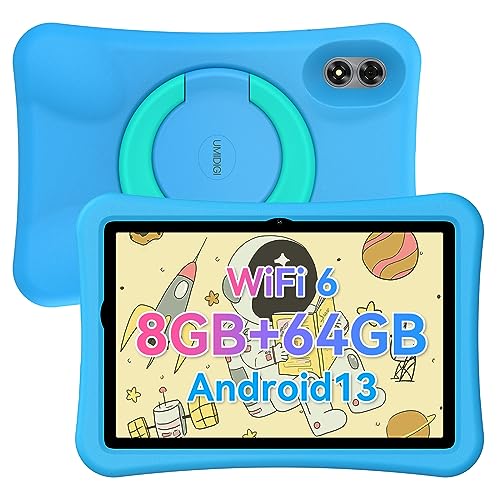 UMIDIGI Tablet infantil HD de 10,1 polegadas, G1 Tab Kids Tablet Android 13, 8 GB (4+4) 64 GB/TF 1 TB Quad-Core, controlo parental, 6000 mAh, WiFi 6/BT5.0, proteção ocular crianças tablet, câmara GMS
