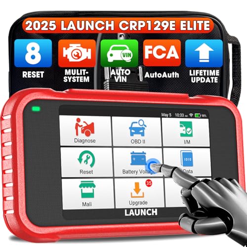 LAUNCH CRP129E V2.0 OBD2 Diagnóstico em espanhol com sistema de motor ABS SRS transmissão e 12 serviços de reinício Reset de óleo FAP EPB SAS OBD 2 Scaner