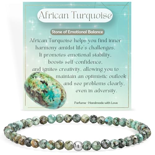 Farfume Pulseiras de contas para mulheres, 4 mm cristal prata de lei 925 pedra natural elástica com pedras preciosas para mulher, jóias de chakra presentes