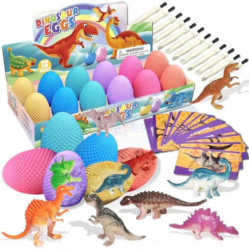 Joozmui Dinossauros brinquedos 3 4 5 6 7 8 9 10 anos, brinquedos crianças 4-10 anos presente menino 4-10 anos Montessori kit de exploração para crianças brinquedo para crianças