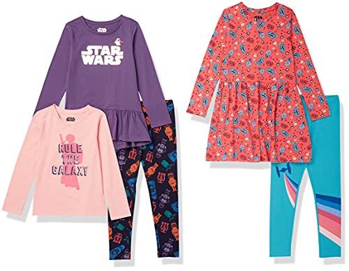 Amazon Essentials Disney Marvel Star Wars | Frozen | Princess peças para combinar meninas, vários pacotes