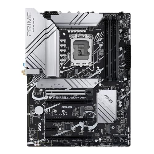 ASUS PRIME Z790-P WIFI Placa mãe Intel LGA 1700 ATX (PCIe 5.0, três M.2, VRM de 14 + 1 fases, DDR5, WIFI 6, LAN de 2,5 Gb, USB 3.2 Gen 2 x 2 tipo C, Thunderbolt 4, Aura Synbolt 4, Aura Syn. C)