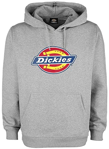 Dickies Icon Logo Hoodie camisola com capuz para homem, Grigio Sport, Unissexo médio