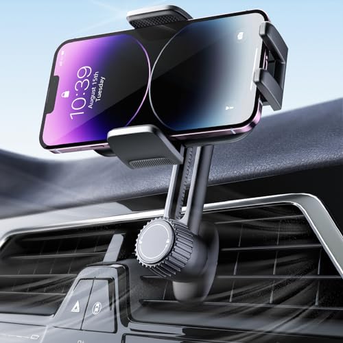 Suporte móvel para carro porta telemóvel: [360° rotação e libertação de um botão] suporte para telemóvel carro de ar ventilação, berços para telemóveis carros para iPhone/Samsung/Huawei/Xiaomi