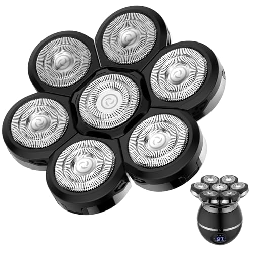 Cabeça de máquina de barbear elétrica 7D - compatível com lâminas de substituição resistentes ao desgaste série RQ8870 - acessórios para máquinas de barbear