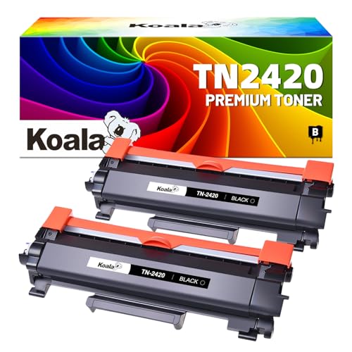Koala Substituição de cartucho de toner compatível para Brother TN2420 TN2410 para MFC-L2710DW MFC-L2710DN MFC-L2750DW HL-L2350DW HL-L2375DW DCP-L2530DW MFC-L273000000000000 DW DCP-L. 2510D HL-L2310D