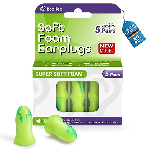 BEZIIEE Tampões ouvidos ruído dormir: design NeuroFusion™ 2025 para quem dorme de lado, alívio da ansiedade e sensibilidade ao ruído- Tecnologia Silence Burst de 36 dB para 8 segundos de sono™