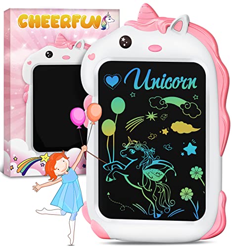 Unicórnio brinquedos meninos menina presente - jogos educativos brinquedos originais ideias presente menina 2 3 4 5 6 anos Natal aniversário, aprender a desenhar digital tablet escrita LCD quadro
