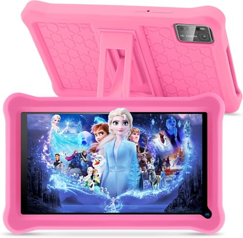 SANNUO Tablet para crianças de 7 polegadas, tablet Android 13 com 8 GB RAM 64 GB ROM (expansível 256 GB), controlo parental, ecrã IPS HD, GMS certificado, WiFi, tablet crianças educativo com capa de