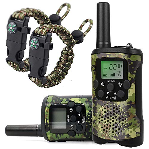 Walkie Talkies 8 canais LCD ecrã VOX longa distância 3 KM campismo brinquedos ao ar livre eletrónicos, para crianças 4-12 anos, presente de aniversário