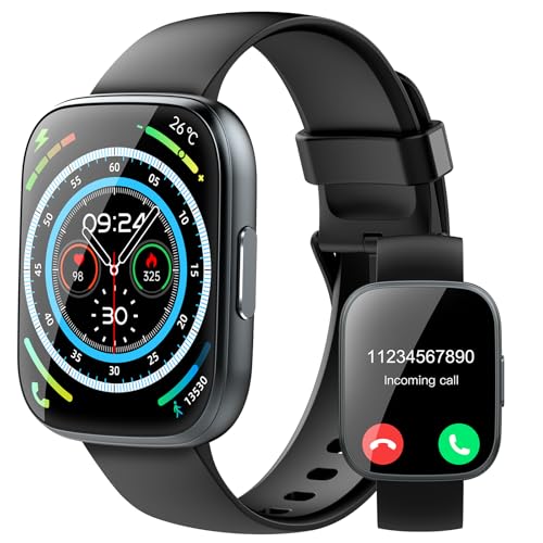 Relógio inteligente homem mulher, 2025 Smartwatch 1,95" chamada Bluetooth, 112 modos desportivos, pulseira de atividade com monitor de ritmo sono e cardiaco, IP68 impermeável Smart Watch para Android