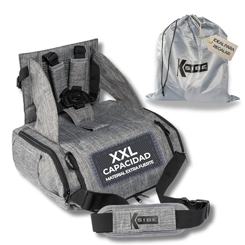 Cadeira portátil bebé 2 em 1 - dobrável, leve, impermeável, material premium, grande capacidade XXL, inclui saco de presente - assento seguro para comer - KSIBE