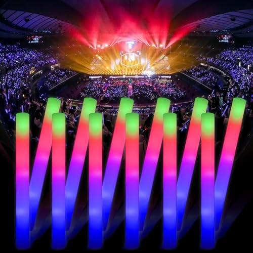 YQXTOOEL 69 peças Varas luminosos para festas, bastões LED casamento, tray Kids Lightstick - tubos LED e bastões luminosos para festas para festa de aniversário
